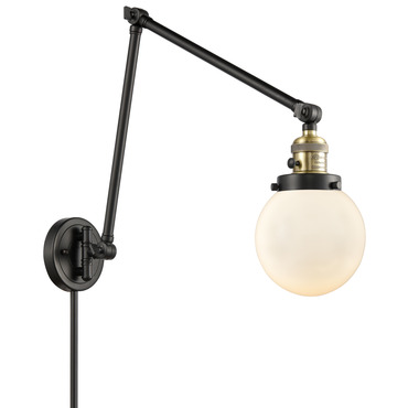 Beacon 238 Double Swing-Arm Plug-in Wall Sconce | Innovations Lighting at Lightology Beacon 238 Double Swing-Arm Plug-in Wall Sconce
