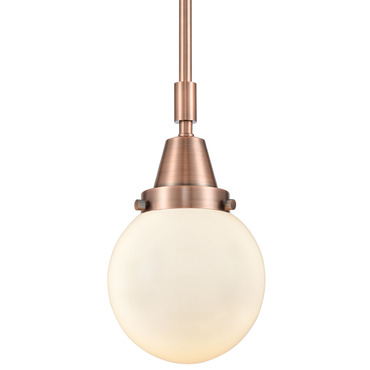 Beacon 447 Stem Frosted Pendant | Innovations Lighting at Lightology Beacon 447 Stem Frosted Pendant