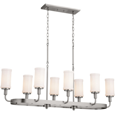 Vetivene Linear Chandelier | Kichler at Lightology Vetivene Linear Chandelier