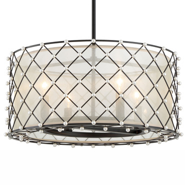 Sheer Elegance Drum Pendant | Minka Lavery at Lightology Sheer Elegance Drum Pendant