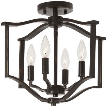 Elyton Semi Flush Ceiling Light | Minka Lavery at Lightology Elyton Semi Flush Ceiling Light