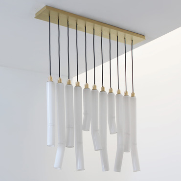 Fold Linear Chandelier | SkLO at Lightology Fold Linear Chandelier