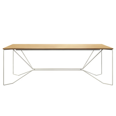 Same Same Oak Narrow Dining Table | Victor Foxtrot at Lightology Same Same Oak Narrow Dining Table