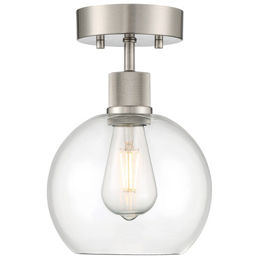 Port Nine Burgundy Semi Flush Ceiling Light | Access at Lightology Port Nine Burgundy Semi Flush Ceiling Light