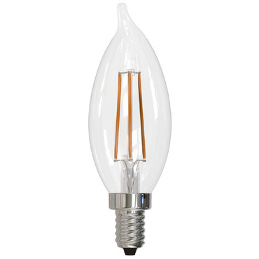 CA10 Candelabra Base Flame Tip 5W 120V 3000K 90CRI 4-PACK | Bulbrite at Lightology CA10 Candelabra Base Flame Tip 5W 120V 3000K 90CRI 4-PACK