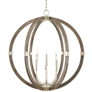 Bastian Orb Chandelier | Currey and Company at Lightology Bastian Orb Chandelier