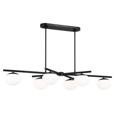 Lune Offset Linear Chandelier | Visual Comfort Studio at Lightology Lune Offset Linear Chandelier