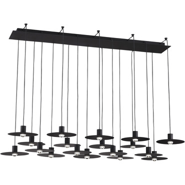 Eaves Linear Chandelier | Visual Comfort Modern at Lightology Eaves Linear Chandelier