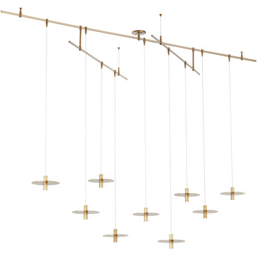 Ponte Mini Chandelier | Visual Comfort Modern at Lightology Ponte Mini Chandelier