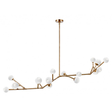 Bowie Linear Chandelier | Stone Lighting at Lightology Bowie Linear Chandelier