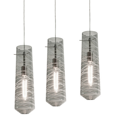 Spun Linear Multi Light Pendant | AFX at Lightology Spun Linear Multi Light Pendant