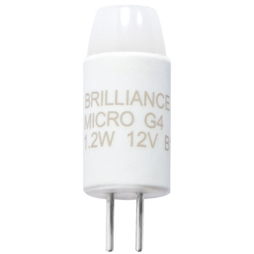 Micro G4 Bi-Pin 1.2W 12V 2700K 85CRI 25-PACK | Brilliance at Lightology Micro G4 Bi-Pin 1.2W 12V 2700K 85CRI 25-PACK