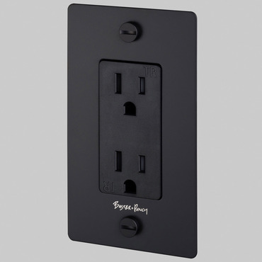 Buster + Punch Complete Metal Duplex Outlet | Buster + Punch at Lightology Buster + Punch Complete Metal Duplex Outlet
