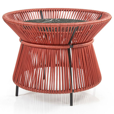 Caribe Chic Marble Basket Table