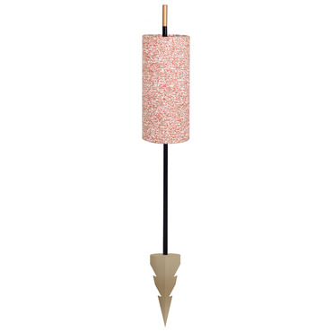 Lagoon Cylinder Outdoor Floor Lamp with Picket Base