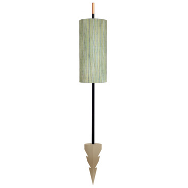 Lagoon Cylinder Outdoor Floor Lamp with Picket Base