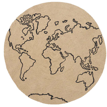 Jute World Carpet | Ferm Living at Lightology Jute World Carpet