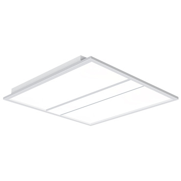 Color/Wattage-Select Floating Curved Recessed Troffer