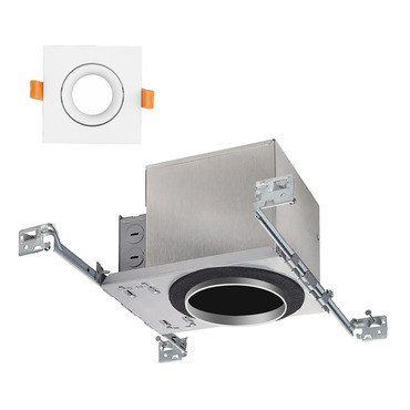 Copa 3IN SQ ADJ New Construction IC Housing w/ Trim