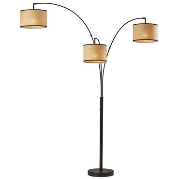 Bowery 3 Arm Floor Lamp | Adesso Corp. at Lightology Bowery 3 Arm Floor Lamp
