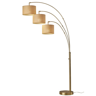 Bowery 3 Arm Floor Lamp | Adesso Corp. at Lightology Bowery 3 Arm Floor Lamp