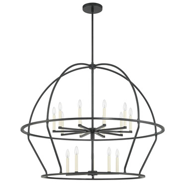 Abbott Cage Chandelier | Crystorama at Lightology Abbott Cage Chandelier