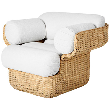 Basket Lounge Chair | Gubi at Lightology Basket Lounge Chair