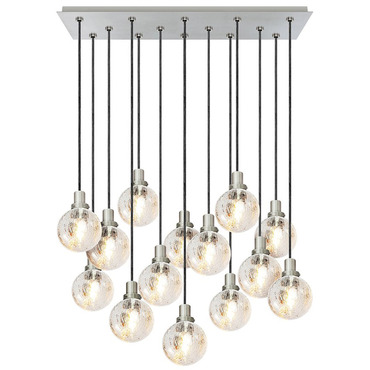 Rectangular Globe Multi Light Chandelier | Stone Lighting at Lightology Rectangular Globe Multi Light Chandelier