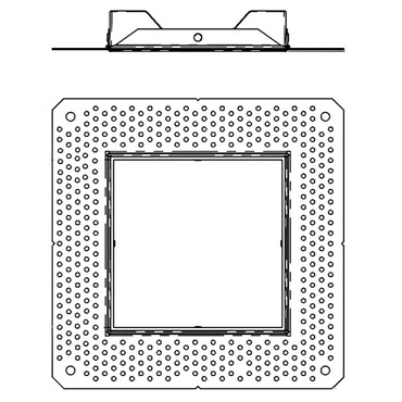 ECO 5IN Square Flangeless Mud-In Plate