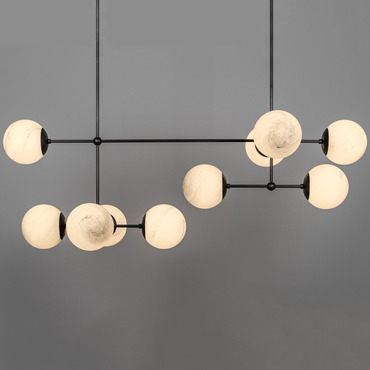 Armstrong Linear Chandelier | Schwung Home at Lightology Armstrong Linear Chandelier