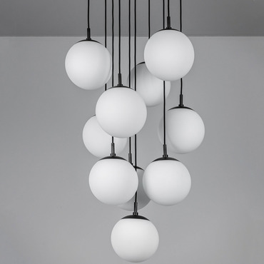 Globe Cluster Multi Light Pendant | Schwung Home at Lightology Globe Cluster Multi Light Pendant