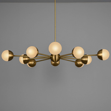 Molecule Spark Round Chandelier | Schwung Home at Lightology Molecule Spark Round Chandelier