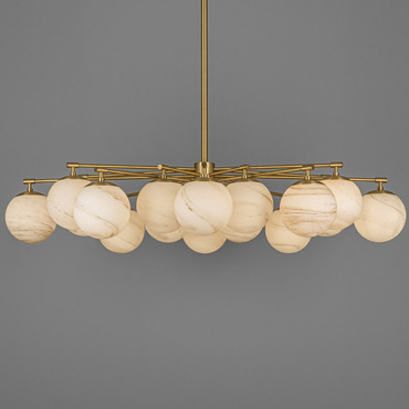 Orion Oval Chandelier | Schwung Home at Lightology Orion Oval Chandelier