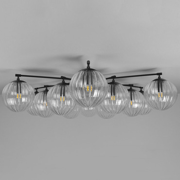 Orion Round Chandelier | Schwung Home at Lightology Orion Round Chandelier