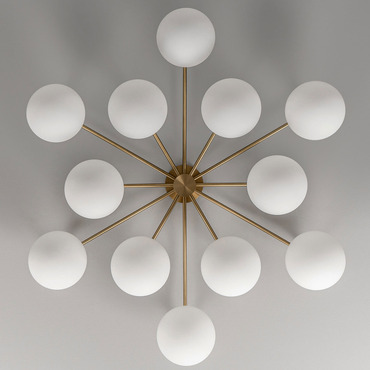 Orion Round Chandelier | Schwung Home at Lightology Orion Round Chandelier