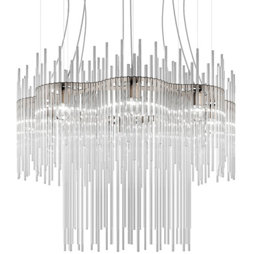 Diadema Two-Tier Wave Pendant | Vistosi at Lightology Diadema Two-Tier Wave Pendant