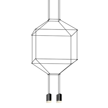 Wireflow Square Pendant | Vibia at Lightology Wireflow Square Pendant