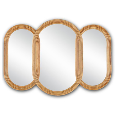 Triboa Mirror | Currey and Company at Lightology Triboa Mirror