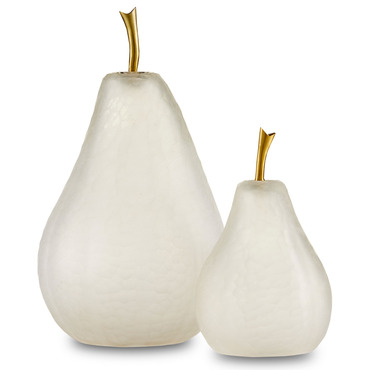 Pear Set of 2 | Currey and Company at Lightology Pear Set of 2