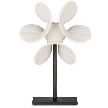 Helice Marble Ring Sculpture | Currey and Company at Lightology Helice Marble Ring Sculpture