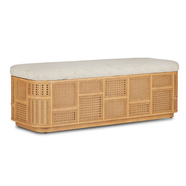 Anisa Storage Bench | Currey and Company at Lightology Anisa Storage Bench