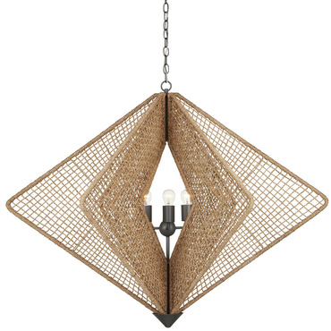 Shizen Chandelier | Currey and Company at Lightology Shizen Chandelier