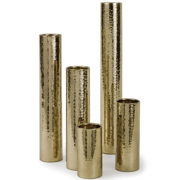 Hammered Bud Vase Set