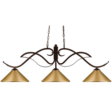 Phoenix Linear Pendant with Cone Metal Shade | Z-Lite at Lightology Phoenix Linear Pendant with Cone Metal Shade
