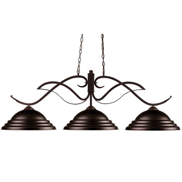 Phoenix Linear Pendant with Stepped Dome Metal Shade | Z-Lite at Lightology Phoenix Linear Pendant with Stepped Dome Metal Shade