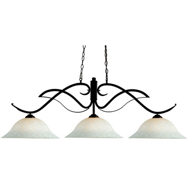 Phoenix Linear Pendant with Flared Glass Shade | Z-Lite at Lightology Phoenix Linear Pendant with Flared Glass Shade