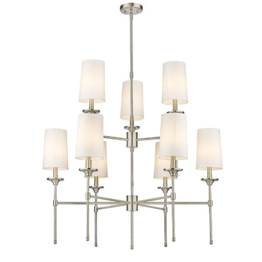 Emily 2 Tier Chandelier | Z-Lite at Lightology Emily 2 Tier Chandelier