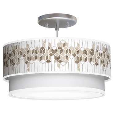 Cube Double Tiered Pendant