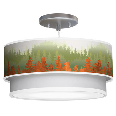 Treescape Double Tiered Pendant