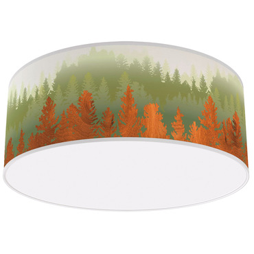 Treescape Drum Ceiling Light | Jef Designs at Lightology Treescape Drum Ceiling Light
